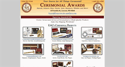 Desktop Screenshot of ceremonialawards.com
