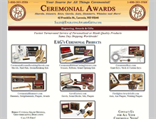 Tablet Screenshot of ceremonialawards.com